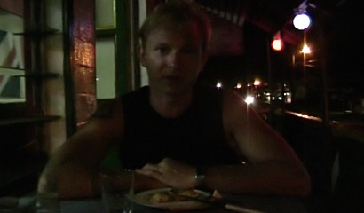 Lasse på Georgie’s pizzeria, Apia Samoa