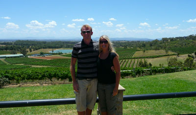 Anki & Lasse på Audrey Wilkinson Vineyard