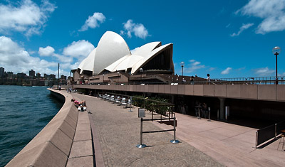 Sydney operahus och Sydney harbour