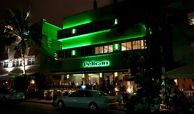 Pelican hotel, Ocean drive, Miami