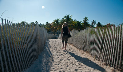 Leaving South beach, Miami