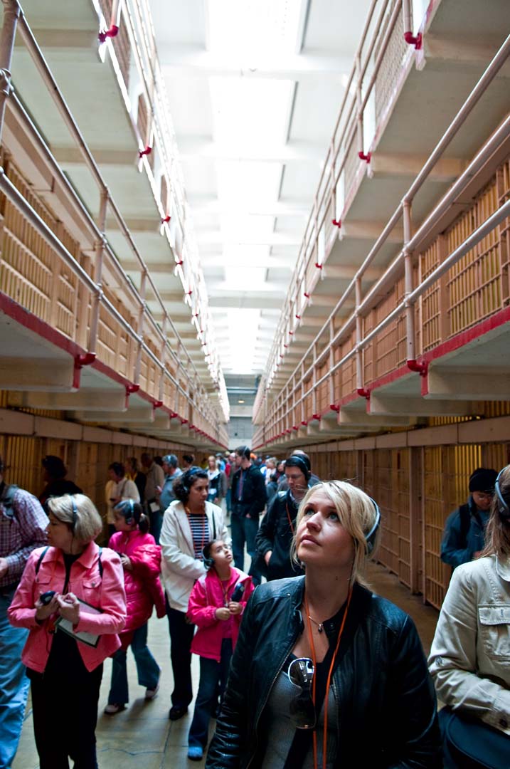 Anki inne på Alcatraz, San Francisco