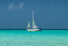 Aruba sailboat by Eagle Beach