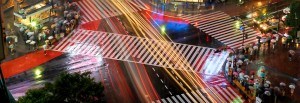 Lights of Shibuya in Tokyo, Japan Lights of Shibuya in Tokyo, Japan