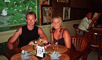 Restaurang i Sanur, Bali