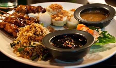 Chicken Satay på Cafe Batu jimbar, Sanur Bali