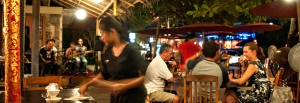 Servering på Cafe Batu jimbar, Sanur Bali