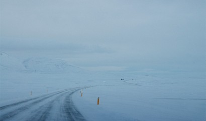 Vinterväg på Island Vinterväg på Island