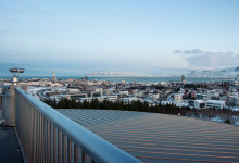 Utsiktsplats vid Perlan, Reykjavik Island