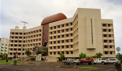 Samoas regeringsbyggnad i centrala Apia, Samoa
