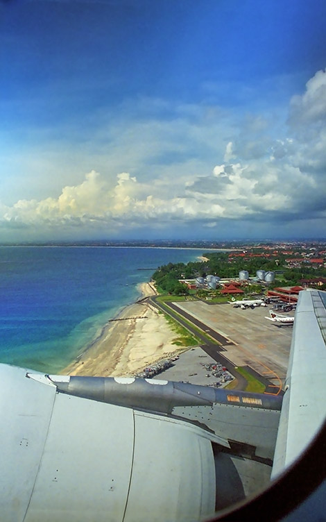 Denpasar från ovan, Bali
