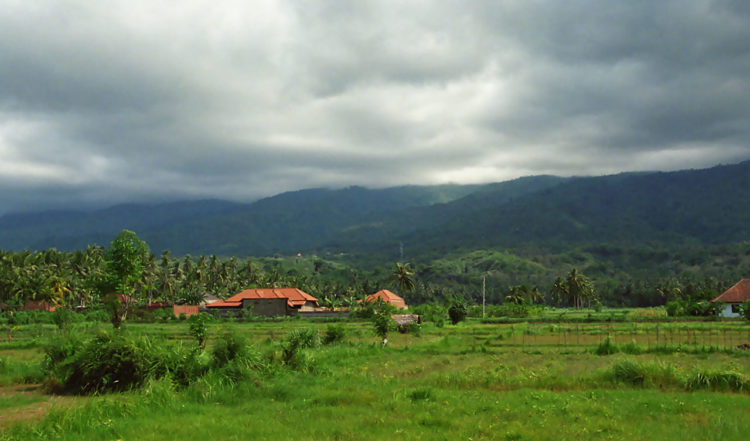Landskap vid Lovina, Norra Bali