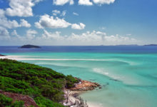 Whithaven beach utsikt ut mot Stilla Havet