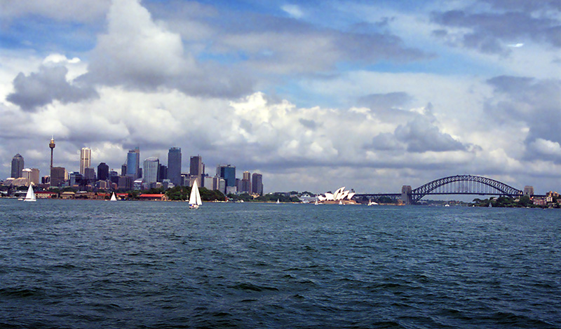 Underbar vy över vår nya favoritstad - Sydney