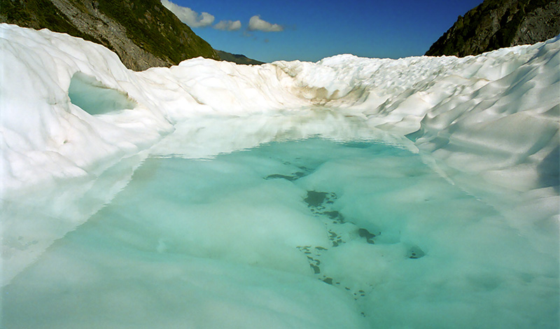Glaciär sjö, Fox Glaciär