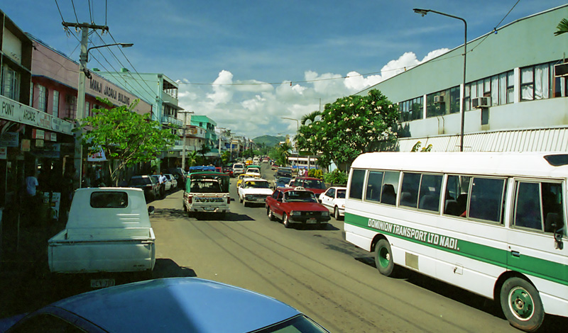 Center of town Nadi, Fiji