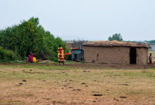 Hus i Masai by, Kenya