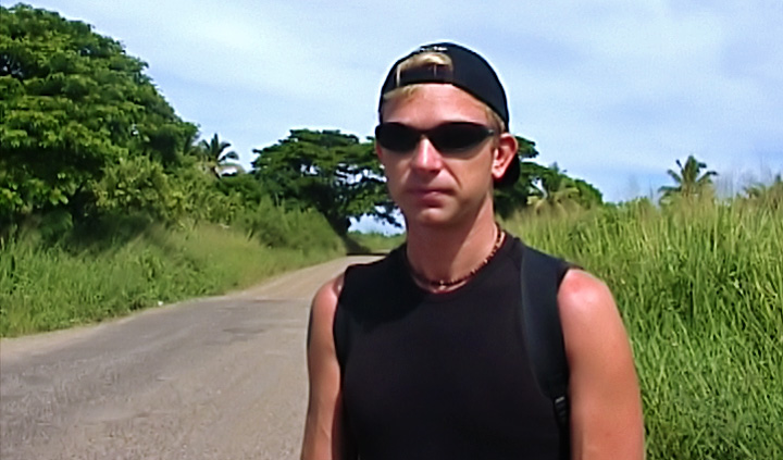 Lasse på väg till Wailoaloa Beach, Fiji Lasse på väg till Wailoaloa Beach, Fiji
