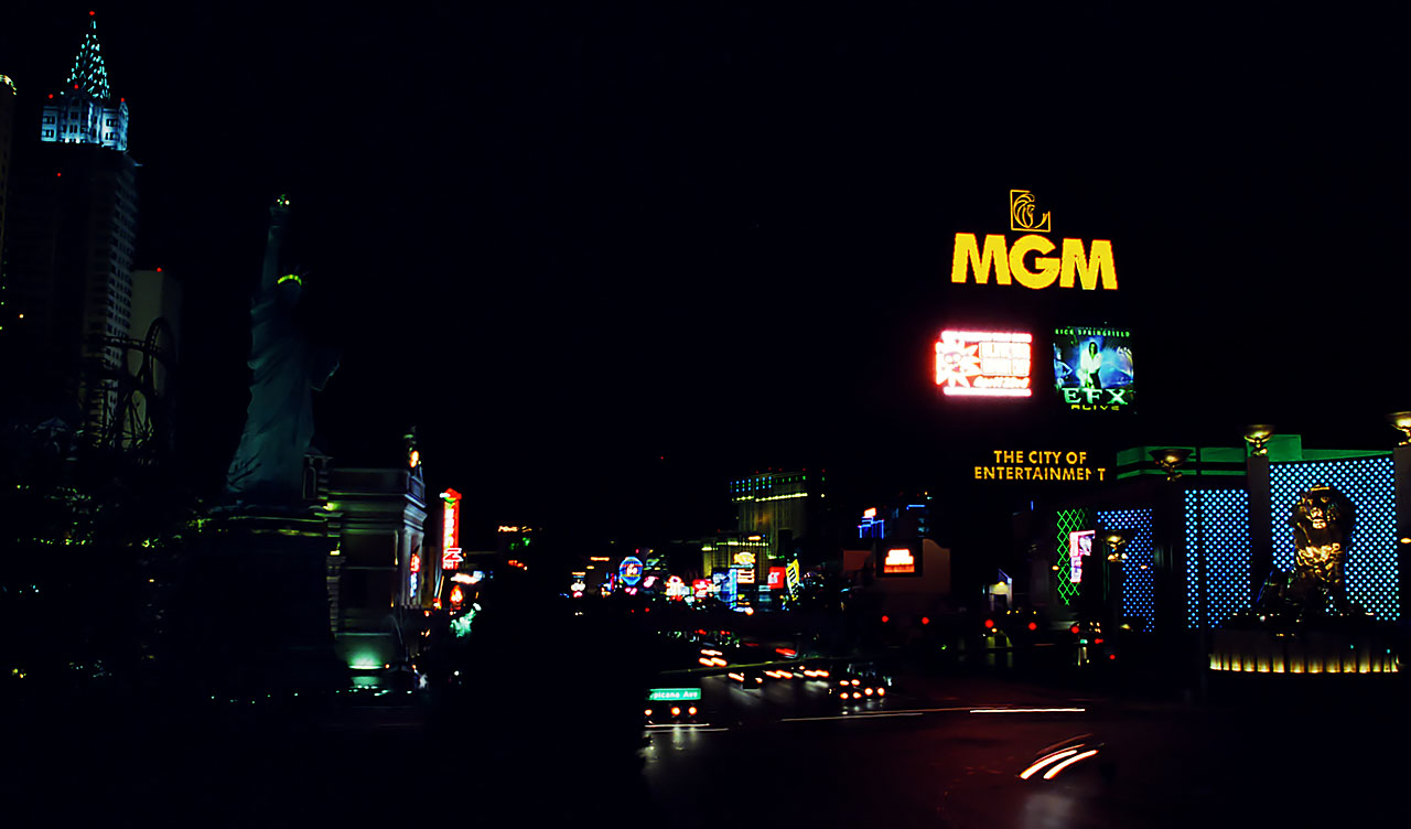 Natt utmed Las Vegas Strip, 2002