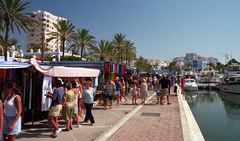 Marknad i Estepona marina