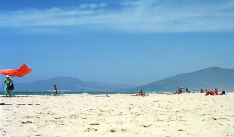 Tarifa strand Playa punta Paloma, Spanien