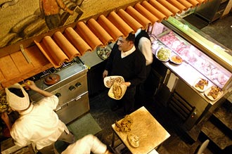 Inne på restaurangen