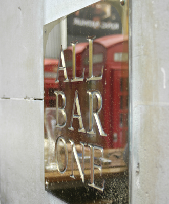 All bar one, Leicester Square