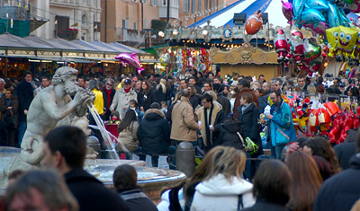 La Fontana del Moro, the Moor Fountain, vid Piazza Navona