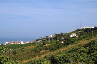Vy över Manilva och havet ifrån vår backe