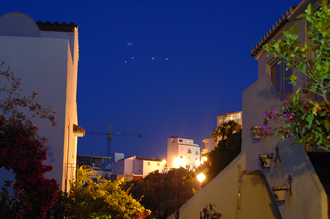 Kväll i trädgården