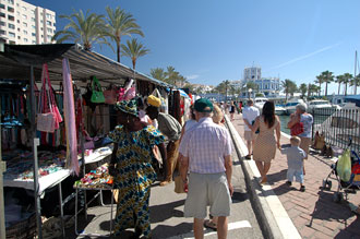 Söndagsmarknad i Estepona
