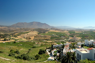 Vy över Monte Viñas med omnejd