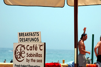 Café 'C', Sabinillas by the sea