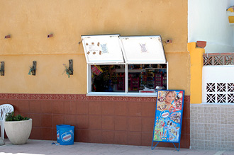 En kiosk i Sabinillas