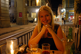 Anki på Ristorante La Grotta Guelfa.