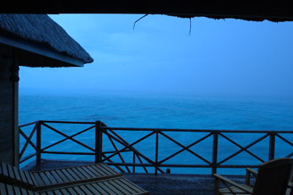 Regn och storm, men efter några minuter sken solen igen