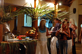 Dags för fruktbuffén.