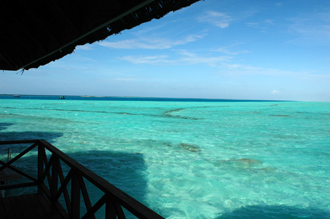 Samma underbara vy som vi får varje morgon här på Maldiverna