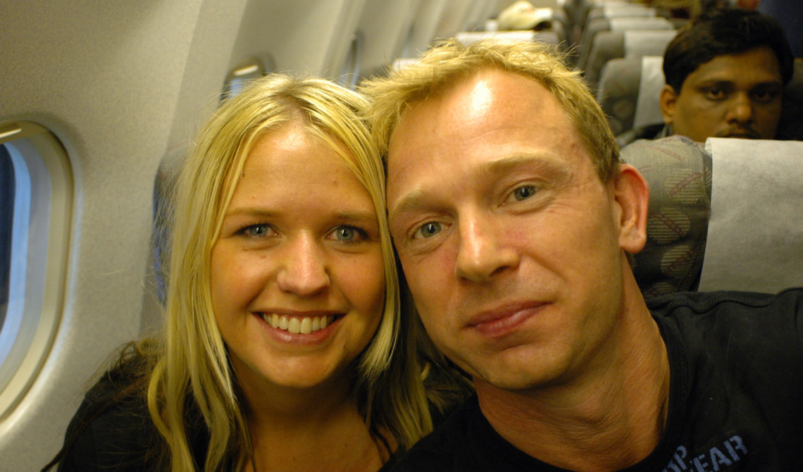 Ombord på Qatars flight mot Qatar