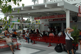 Buss stationen i Tulum