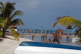 Omgivningen vid Tropical Paradise Hotel, Cayes Caulker