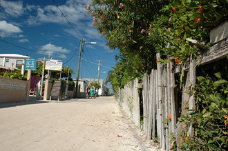Caye Caulkers strandväg