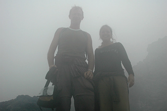 Anki & Lasse vid kratern