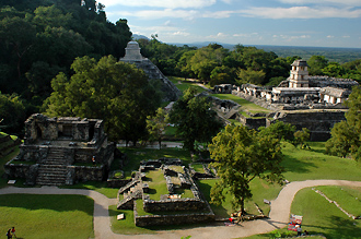 Utsikt över Palenque