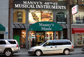 Manny's 48th Street Musical Instruments, New York