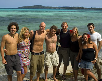 Hela gänget på väg från Nabua Lodge