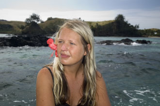 Anki, på väg från Nabua Lodge