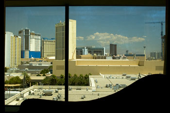 Utsikt ifrån MGM hotellrum, Las Vegas