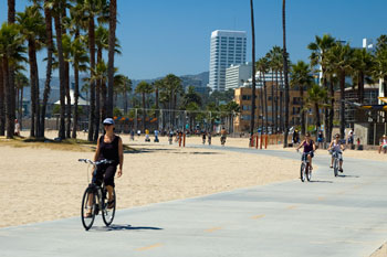 Cykelbana, Venice beach, Los Angeles