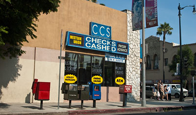 Checks Cashed, Hollywood, Los Angeles